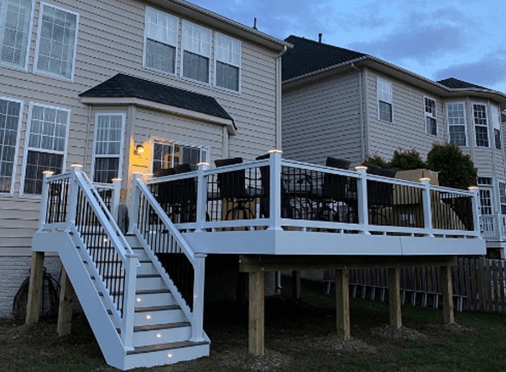 Prince William County Trex deck and Rails
